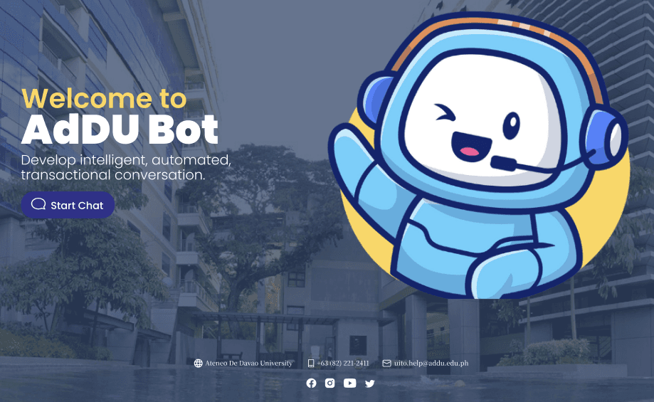 AdDU Bot - Queries bot of the Ateneo de Davao University